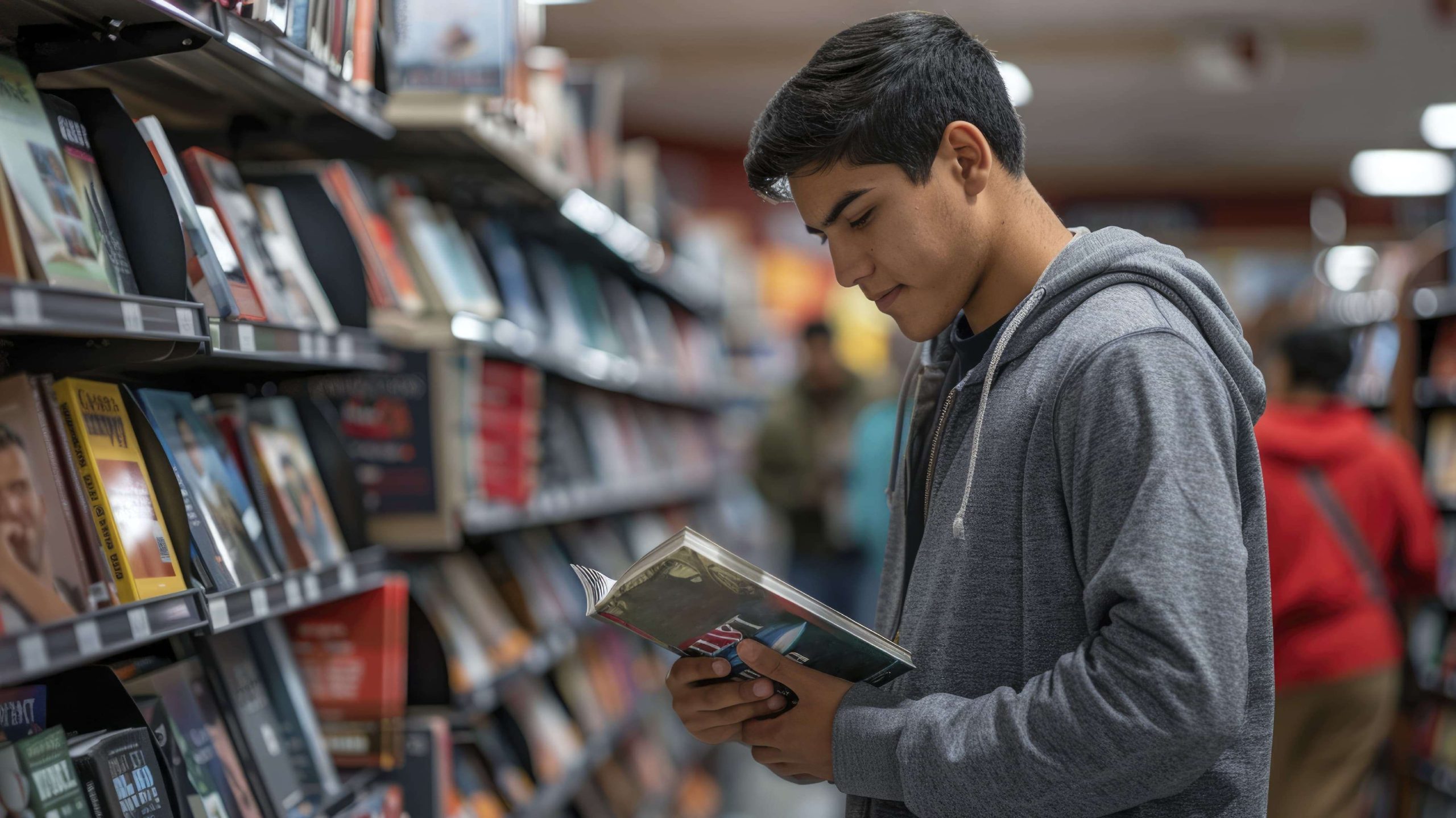 Illustrasi foto membaca buku