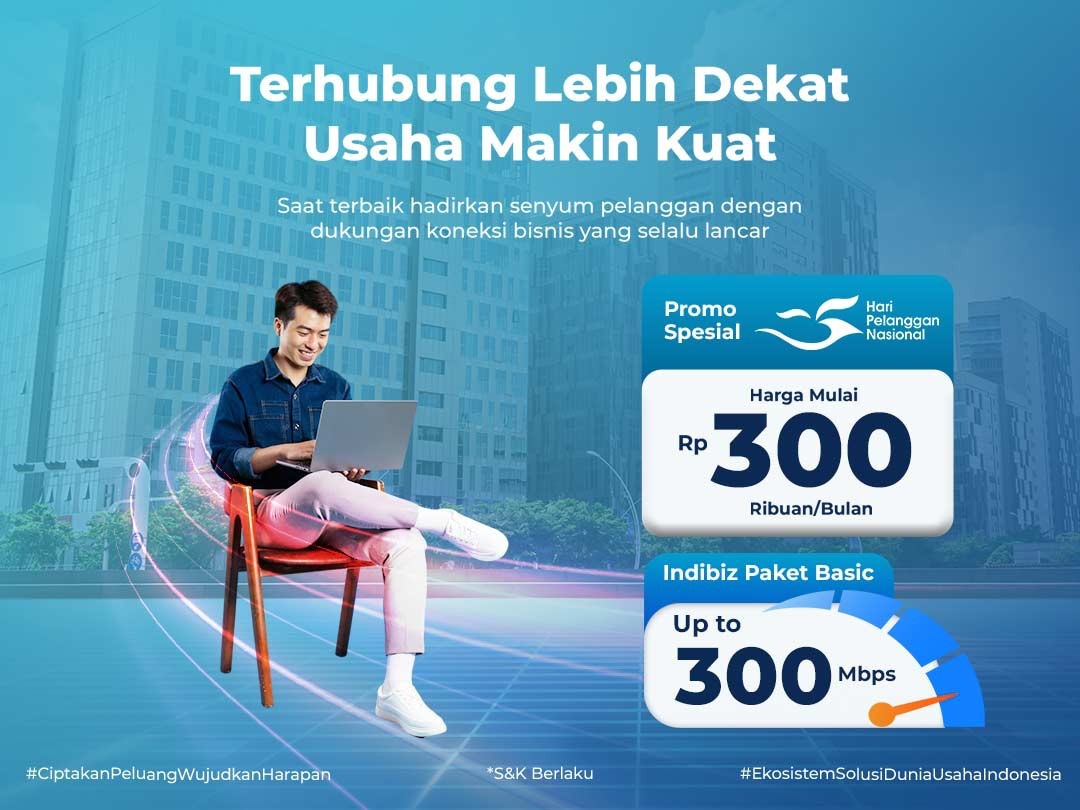 Promo Hari Pelanggan Nasional, Paket Indibiz Telkom dengan Penawaran Menarik