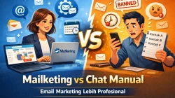 Mailketing vs Chat Manual: Email Marketing Lebih Profesional